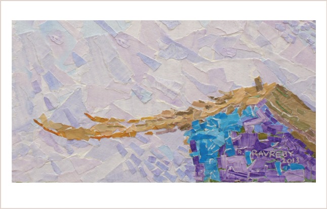 בית עם גג משופע - קולאז''